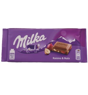 Milka Raisin & Nuts 100g * 22